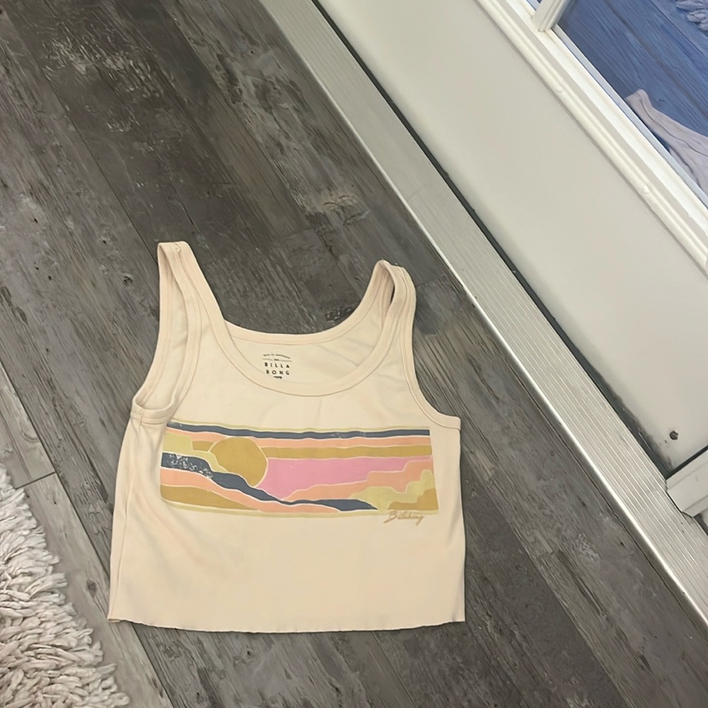 billabong cropped tank top